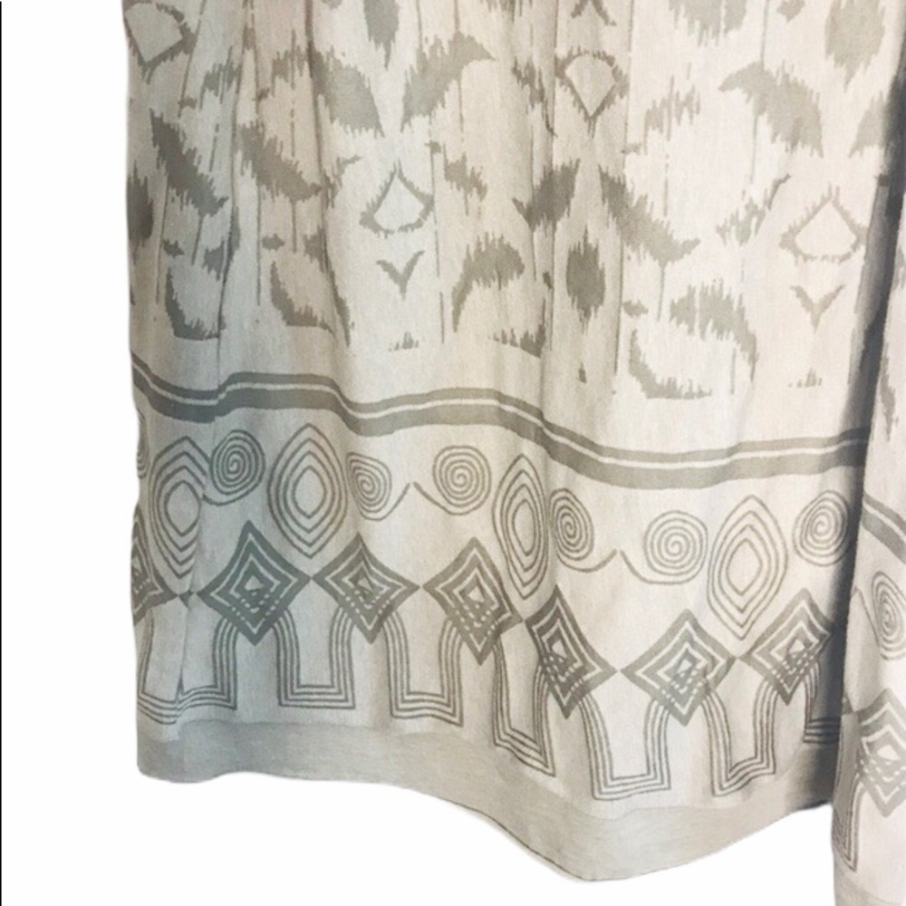 Athleta Gray Halter Tie-Back Maxi Dress Boho Aztec Print Size Small - Picture 8 of 14